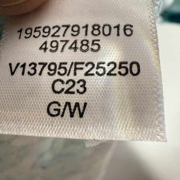 Lands’ End Women’s Sleeveless Floral Shift Dress Size S 6-8 Aqua Blue - Picture 5 of 8